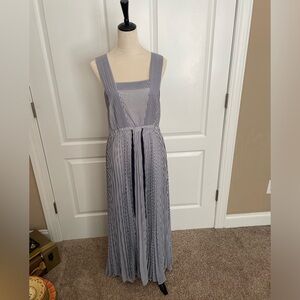 MAEVE Darcy Motiff striped blue and white dress size 8 No Notable Flaws